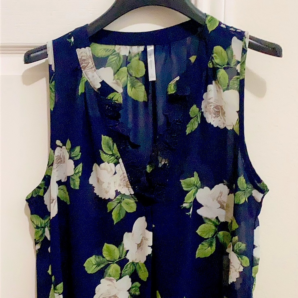 Organza flower blouse